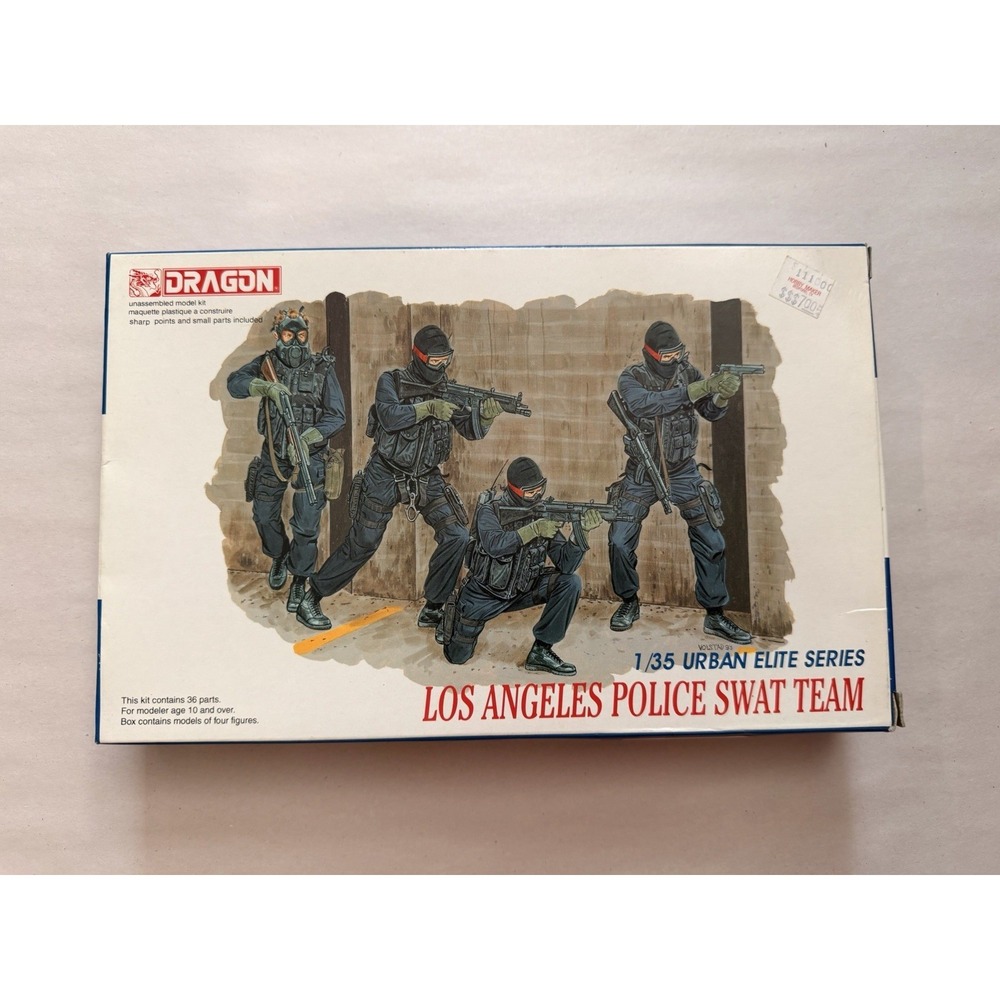 Dragon 1/35 Los Angeles Police SWAT Team Model Kit 6502 Urban Elite Open Box